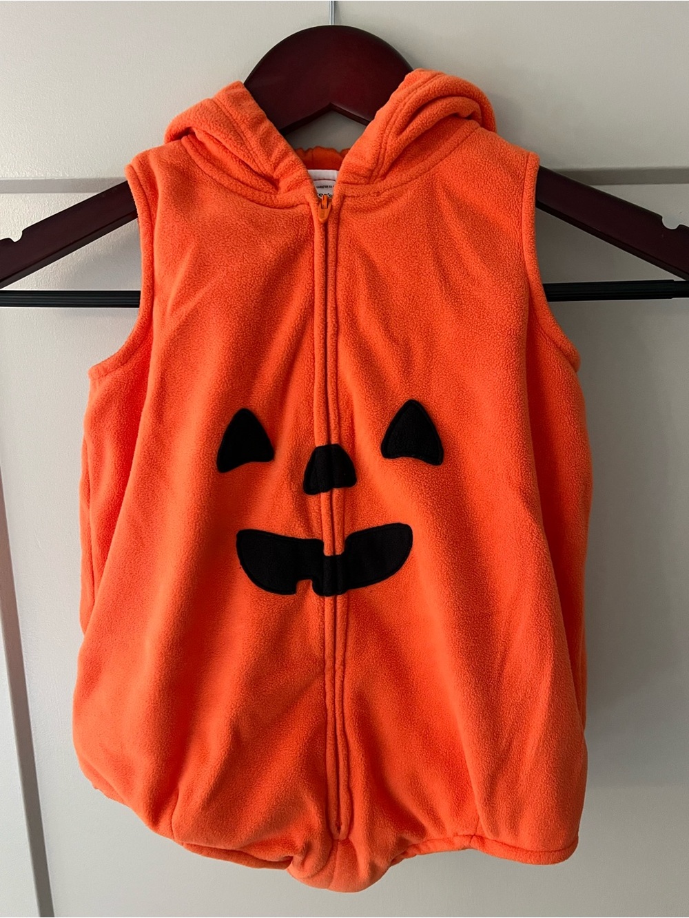 Carter’s 24M Pumpkin Halloween Fleece Costume Vest